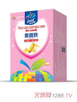 凡諾迪果蔬鐵凝膠糖果