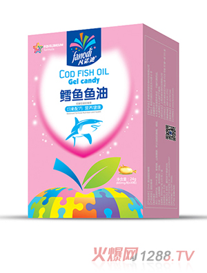 凡諾迪鱈魚(yú)魚(yú)油凝膠糖果
