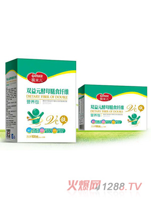 祺米儿铁双益元酵母膳食纤维营养包