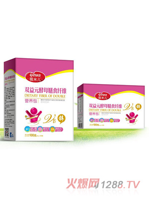 祺米儿锌双益元酵母膳食纤维营养包