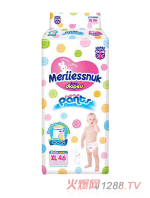 Merriesnuk歐氏沙漏大環(huán)腰紙尿褲XL碼46片
