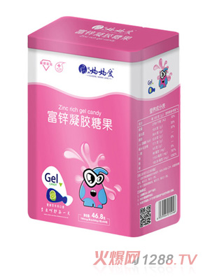 媽媽愛(ài)富鋅凝膠糖果 鐵盒裝