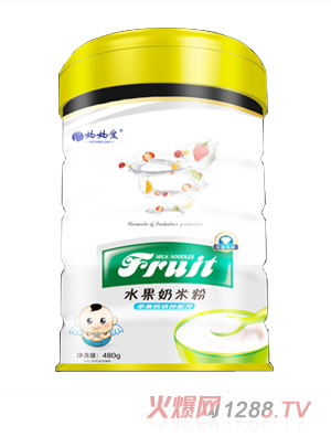妈妈爱水果奶米粉-苹果钙铁锌配方 桶装