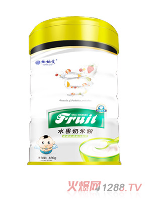 妈妈爱水果奶米粉-香蕉乳清蛋白配方 桶装