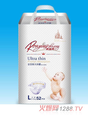 柔婴爽全芯体大环腰婴儿纸尿裤L52