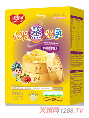美滋園小米蒸米乳-核桃紅棗配方