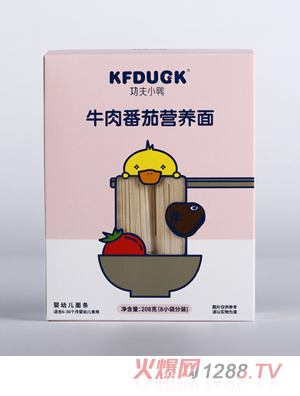 功夫小鴨牛肉番茄營(yíng)養面