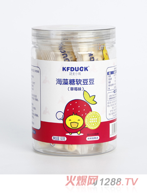 功夫小鸭海藻糖软豆豆 草莓味