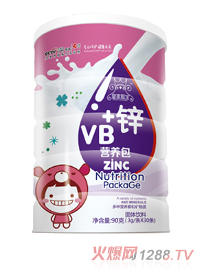 皇家聪宝VB+锌营养包 圆罐装