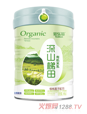 雅樂(lè )滋深山梯田有機米乳-核桃蓮子配方