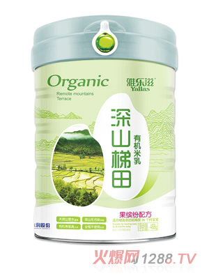 雅樂(lè )滋深山梯田有機米乳-果繽紛配方