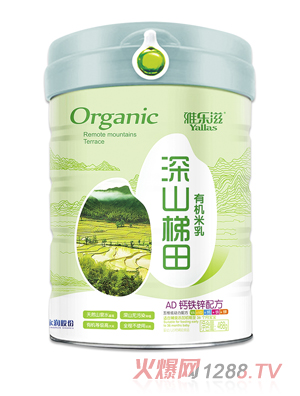 雅樂(lè )滋深山梯田有機米乳-AD鈣鐵鋅配方