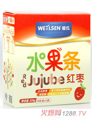 唯氏红枣味水果条
