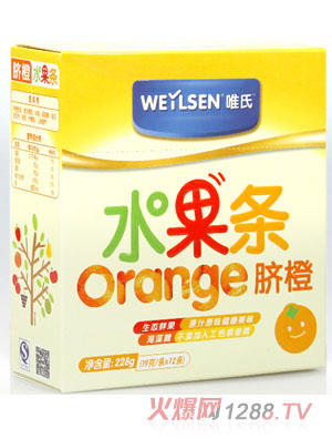 唯氏脐橙味水果条