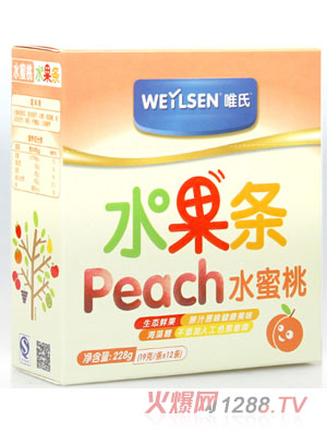唯氏水蜜桃味水果条