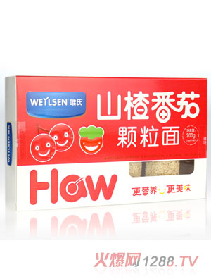 唯氏山楂番茄颗粒面