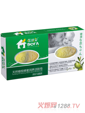 葆肤安天然橄榄蜂蜜润养洁肤皂