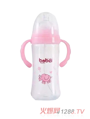 邦贝小象婴幼儿奶瓶粉色