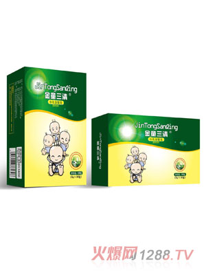 金童三清小兒金銀花固體飲料