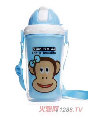 邦贝小象宝宝水杯-蓝色猴子