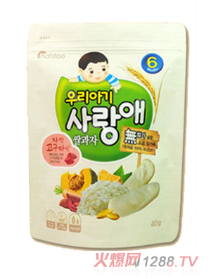 韩国那都米饼-大米+紫薯