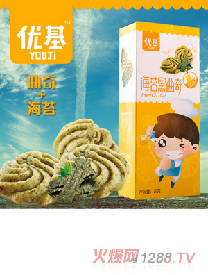 優(yōu)基海苔黑曲奇130g