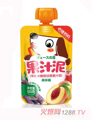 心迪媽媽蘋(píng)果水蜜桃甘蔗果汁泥