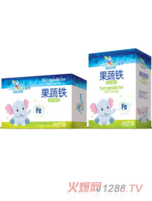 环球宝贝果蔬铁凝胶糖果