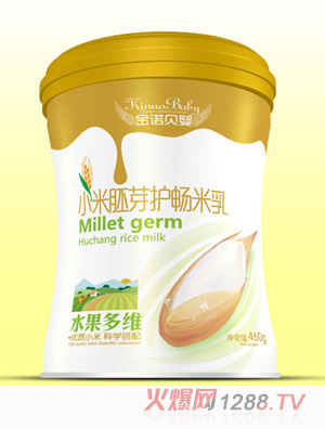 金諾貝嬰小米胚芽護暢米乳水果多維罐裝