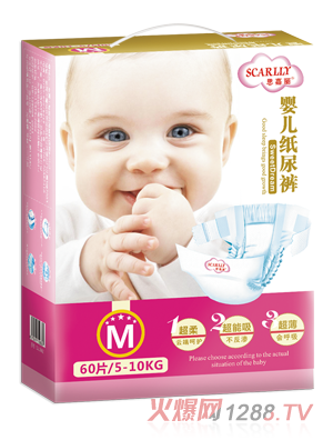 思嘉丽婴儿纸尿裤M