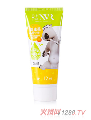 上扬NVR6-12岁益生菌儿童牙膏（甜橙味）