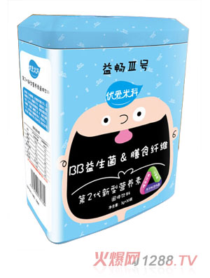 优爱米科BB益生菌膳食纤维第2代新型营养罐装素