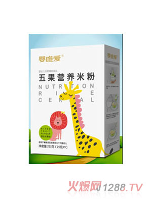 婴唯爱五果营养米粉225g