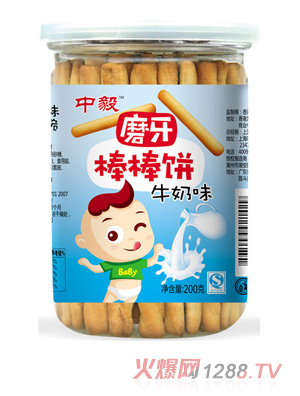 中毅磨牙棒棒饼-牛奶味