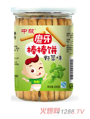 中毅磨牙棒棒饼-野菜味