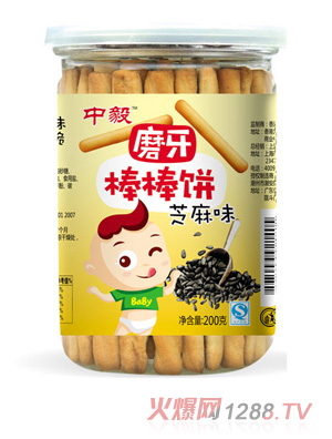 中毅磨牙棒棒饼-芝麻味