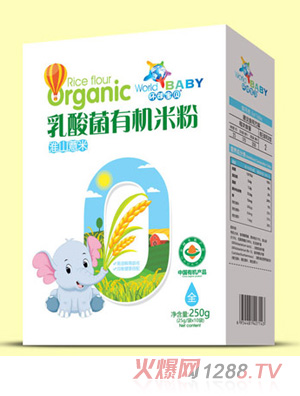 環(huán)球寶貝乳酸菌有機米粉盒裝-淮山薏米