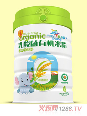 環(huán)球寶貝乳酸菌有機米粉聽(tīng)裝-DHA鐵鋅鈣