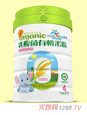 環(huán)球寶貝乳酸菌有機米粉聽(tīng)裝-雙益益生元