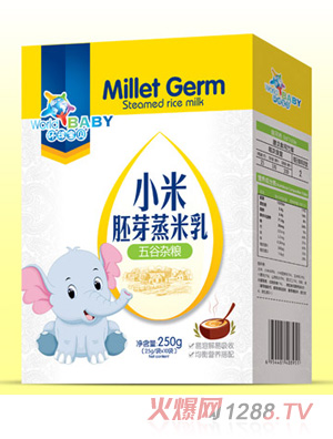 環(huán)球寶貝小米胚芽蒸米乳盒裝-五谷雜糧