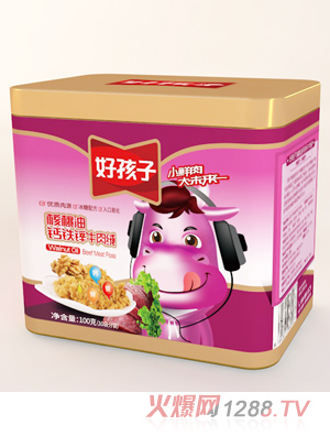 好孩子核桃油钙铁锌牛肉绒
