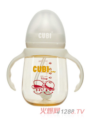 CUBI卡通系列PPSU纯洁白奶瓶210ML