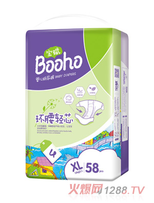 寶賦嬰兒特惠大包紙尿褲XL58