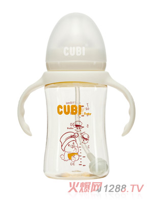CUBI经典系列PPSU纯洁白奶瓶210ML