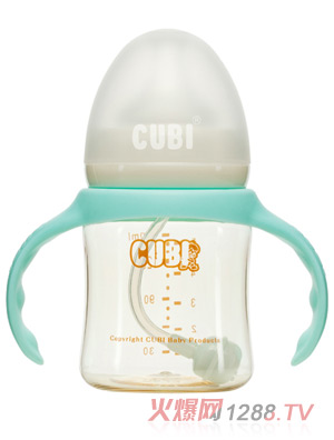 CUBI经典系列PPSU纯净蓝奶瓶150ML