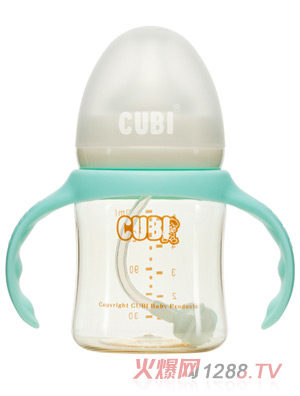 CUBI經(jīng)典系列PPSU純凈藍奶瓶150ML
