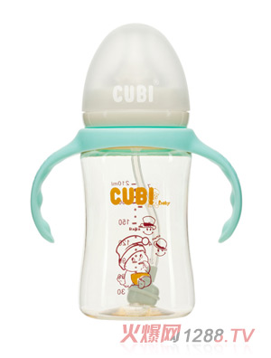 CUBI经典系列PPSU纯净蓝奶瓶210ML