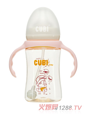 CUBI经典系列PPSU纯真粉奶瓶210ML