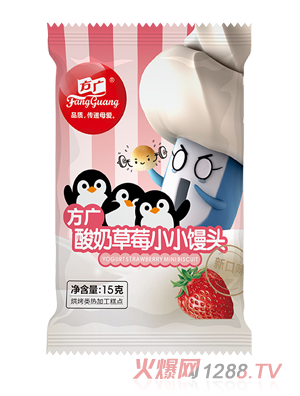 方广酸奶草莓小小馒头15g