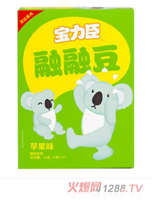 寶力臣新融融豆蘋(píng)果味25g